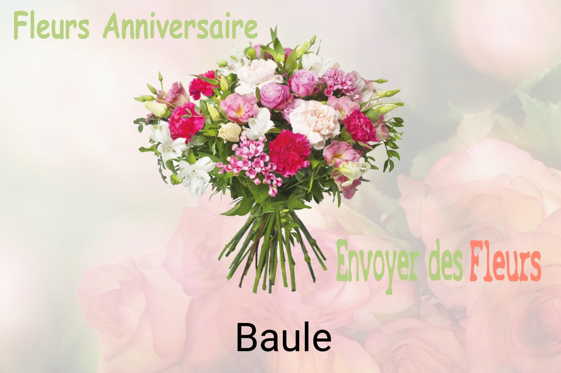 Bouquet de fleurs d’anniversaire livré à Baule